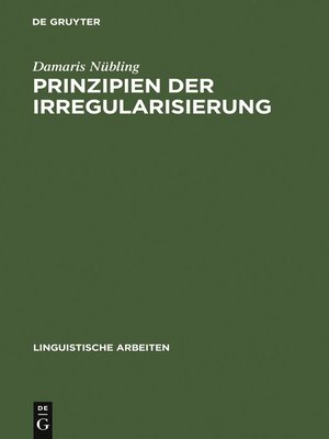 cover image of Prinzipien der Irregularisierung